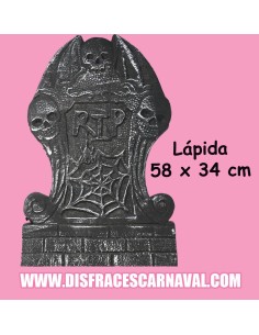 LÁPIDA RIP GRIS 58X34cm