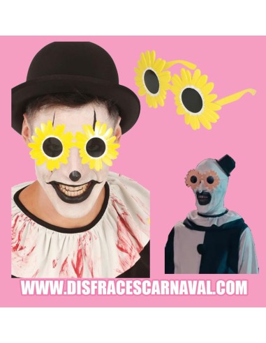 GAFAS MARGARITAS AMARILLAS PARA ART THE CLOWN...