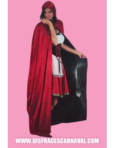 CAPA AD TERCIOPELO CAPUCHA REVERSIBLE LARGO 140cm