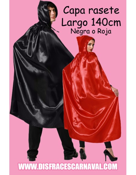 CAPA AD SATEN RASETE 120cm CON CAPUCHA NG ó RJA