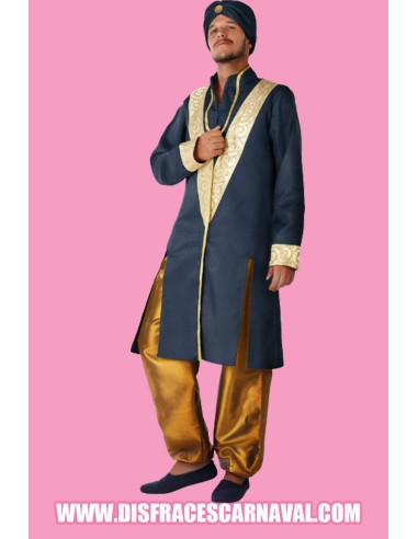 HINDÚ FAKIR LEVITA AZUL PANT ORO
