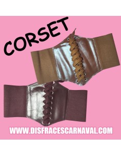 CORPIÑO / CORSET ALTURA 20cm MARRONES