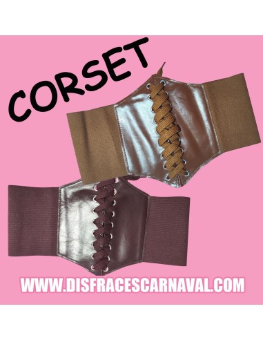 CORPIÑO / CORSET ALTURA 20cm MARRONES