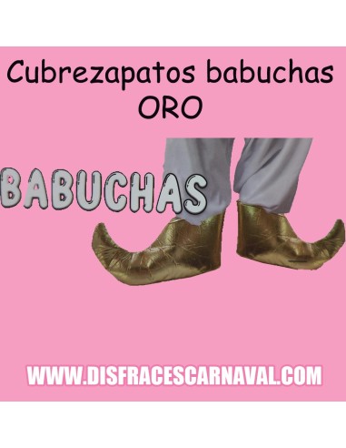 BABUCHAS LAME DIAMANTE ORO ECO ADULTO
