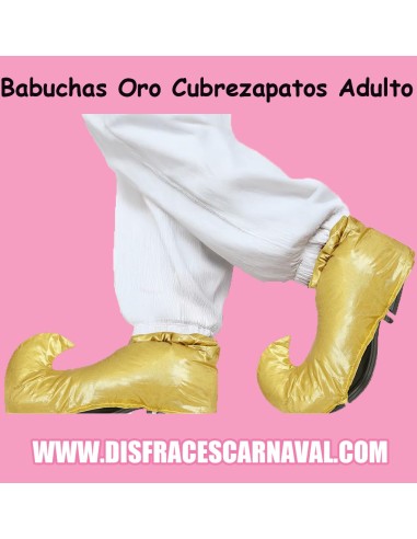 BABUCHAS DORADAS ADULTO ALADIN, REYES...