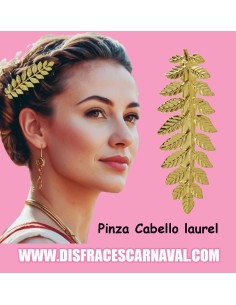 PINZA LAUREL ROMANA TOCADO CABELLO