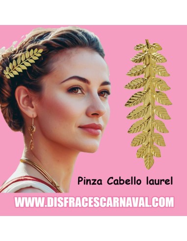 PINZA LAUREL ROMANA TOCADO CABELLO