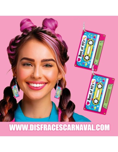 PENDIENTES RADIOCASETTE Años90s