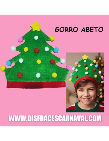 Gorro abeto navideño