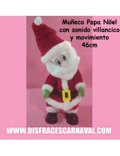 MUÑECO PAPA NOEL 46cm MUSICA , MOVIMIENTO Y GRABACIÓN DE VOZ