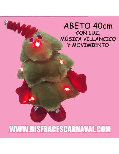 ÁRBOL BAILARÍN 40cm MUSICA, MOVIMIENTO Y LUCES