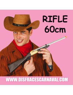 RIFLE VAQUERO PLAST NEGRO Y PLATEADO WINCHESTER 60cm