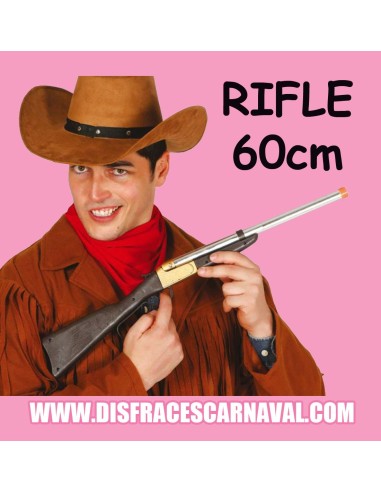 RIFLE VAQUERO PLAST NEGRO Y PLATEADO WINCHESTER...