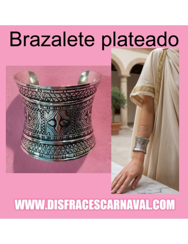 BRAZALETE LABRADO PLATEADO