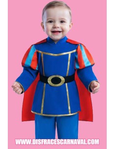 BEBE PRINCIPE AZUL con CAPA ROJA