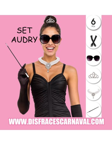 SET AUDRY : GUANTES NG LARGOS + GAFAS + TIARA +...