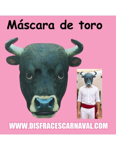 MASCARA TORO PLANA SERIEGRAFIADA
