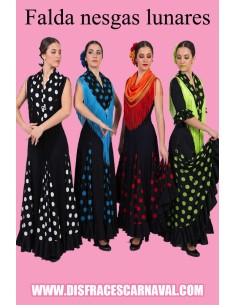 Falda Flamenco Nesgas Lunares Ensayo