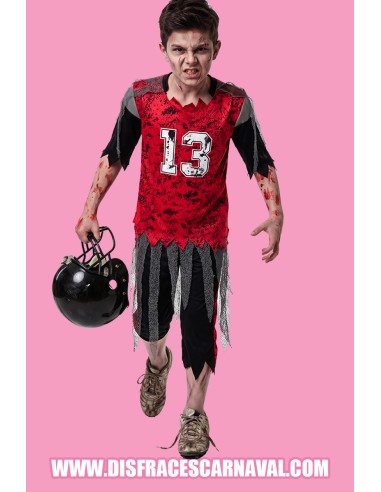 JUGADOR FUTBOL AMERICANO ZOMBIE 5-6años