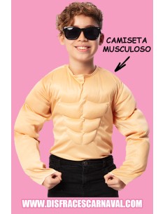 CAMISETA MUSCULOSO CARNE INFANTIL