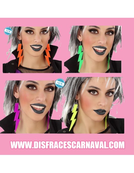 Pendientes rayo 80s