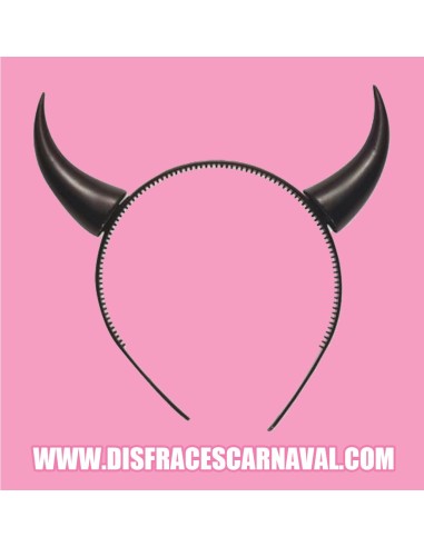 Diadema cuernos negros