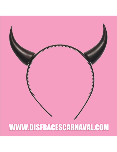 Diadema cuernos negros