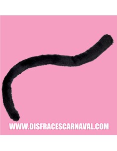 Cola Peluche Corto Negro 2