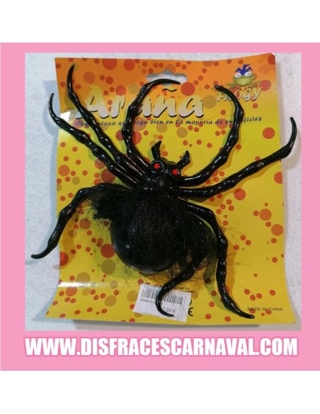 Araña grande con ventosa