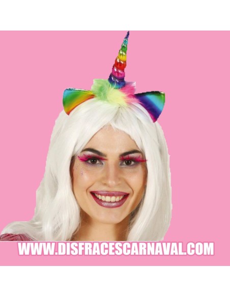 DIADEMA UNICORNIO MULTICOLOR