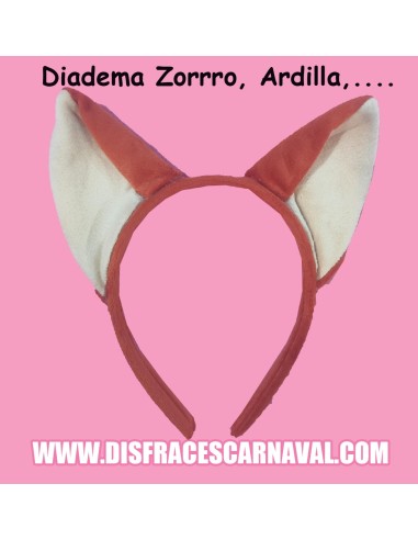 DIADEMA OREJAS ZORRO, ARDILLA,...