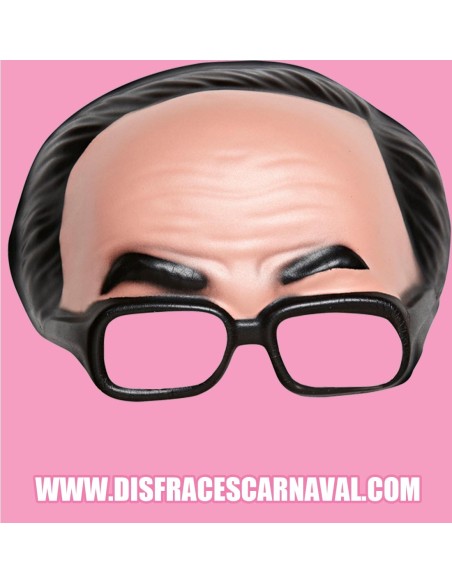 ANTF DE CALVA CON PELO MORENO Y CON GAFAS DE EVA