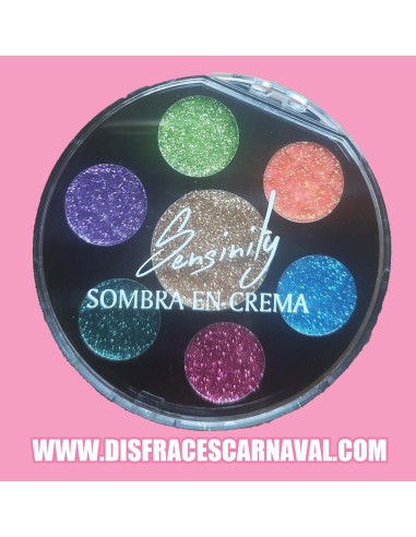 SOMBRAS DE PURPURINA EN CREMA 7 COLORES