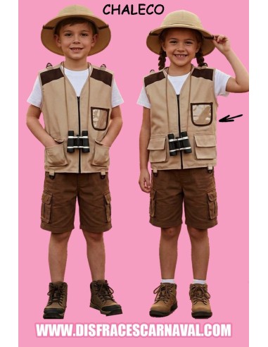 CHALECO EXPLORADOR BEIGE INF UNISEX