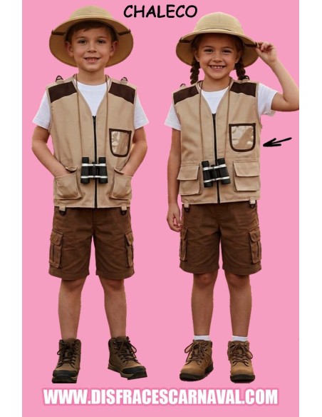 CHALECO EXPLORADOR BEIGE INF UNISEX
