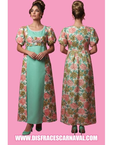 DAMA BRIDGERTON 2 PIEZAS : VESTIDO Y ABRIGO...