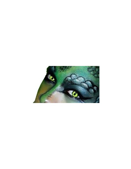 Lentillas Reptil verde