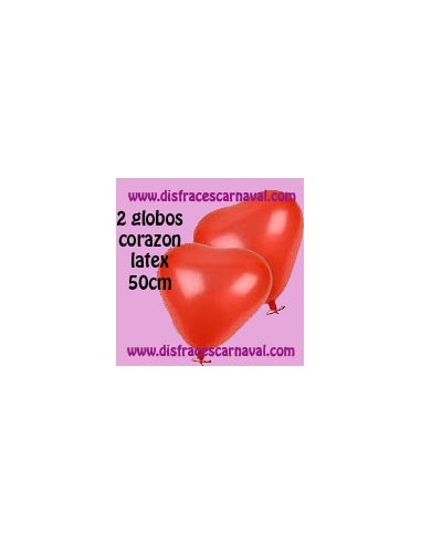 2 Globos Corazon 50cm