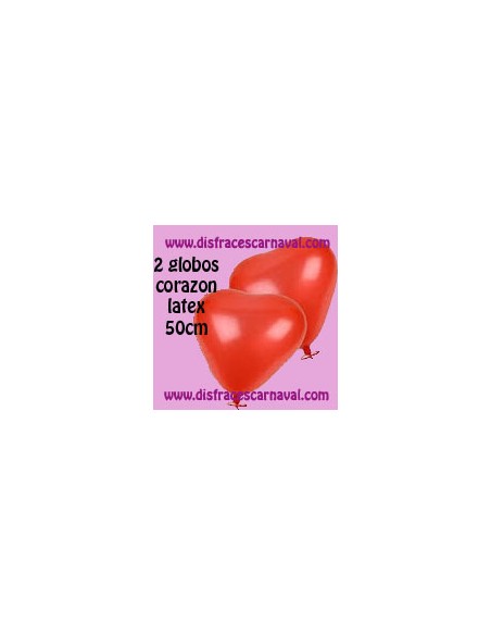 2 Globos Corazon 50cm