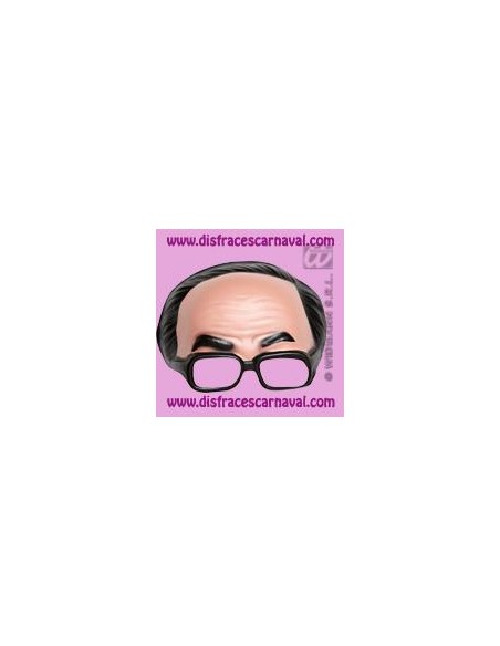 ANTF DE CALVA CON PELO MORENO Y CON GAFAS DE EVA