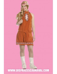 Vestido Marron hippie