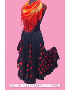 Falda Flamenco Nesgas Lunares Ensayo 2
