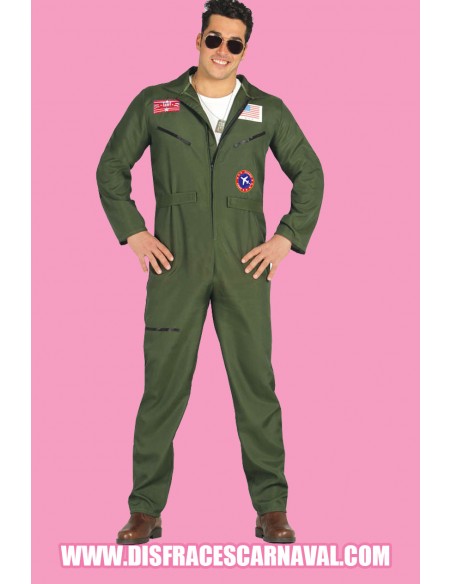 Disfraz de piloto de caza años 80
