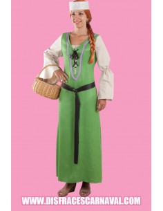 Dama Medieval Verde Manzana