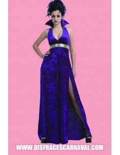 Vampiresa Sexi Terciopelo Morado