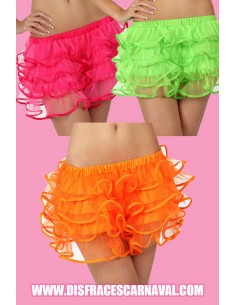 Faldita 3 volantes neon