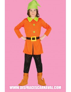 Enanito de Blancanieves Naranja Inf