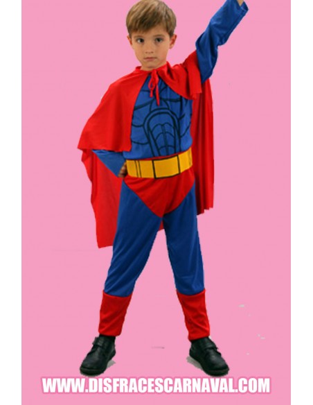 Superhéroe con capa 7-9 años