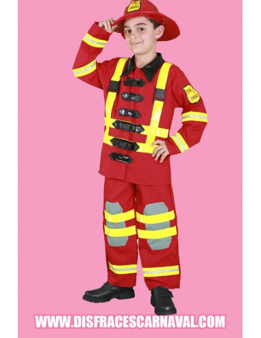 Bombero Estrech Infantil Tiras neon