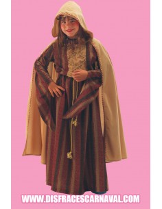 Dama Medieval con capa 6-7 años